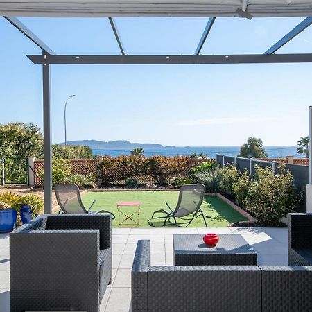 Face A La Mer Superbe Villa Terrasse Barbecue Le Pradet Carqueiranne Eksteriør billede