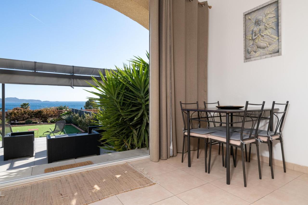 Face A La Mer Superbe Villa Terrasse Barbecue Le Pradet Carqueiranne Eksteriør billede